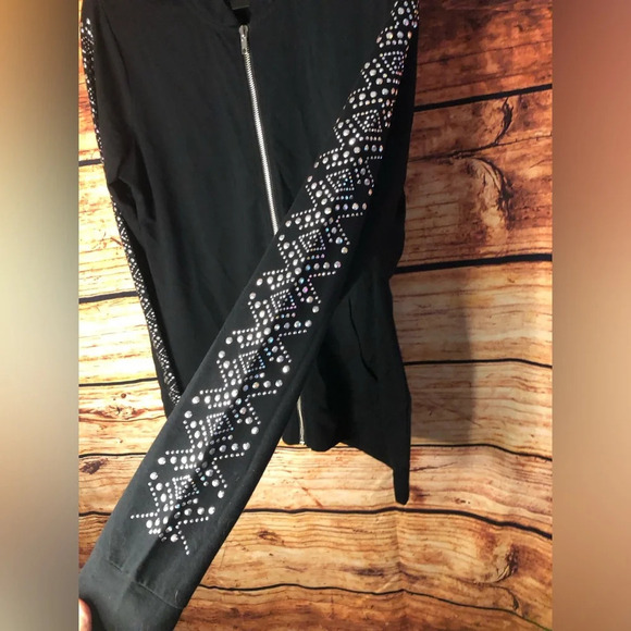 VENUS Black Zip up Jacket - Picture 7 of 12